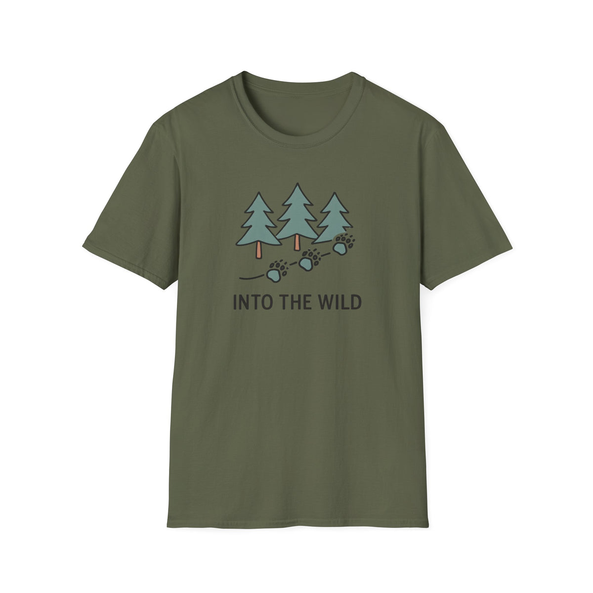 Pine Forest Footprints T-Shirt