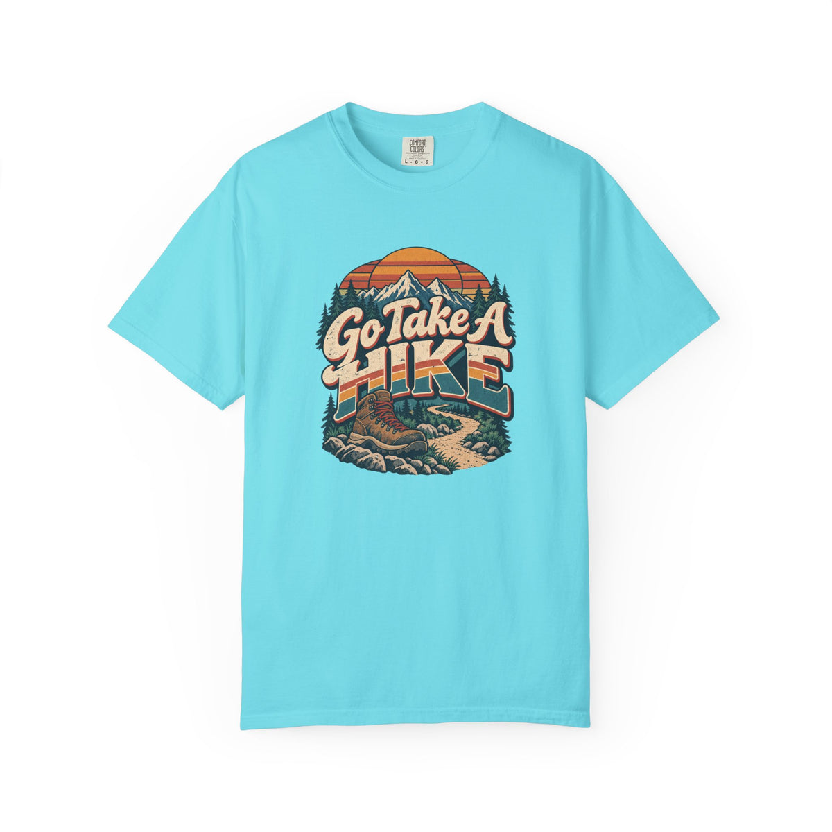 Go Take A Hike – Vintage 80s Hiking Graphic Tee | Comfort Colors® Outdoor Adventure Shirt