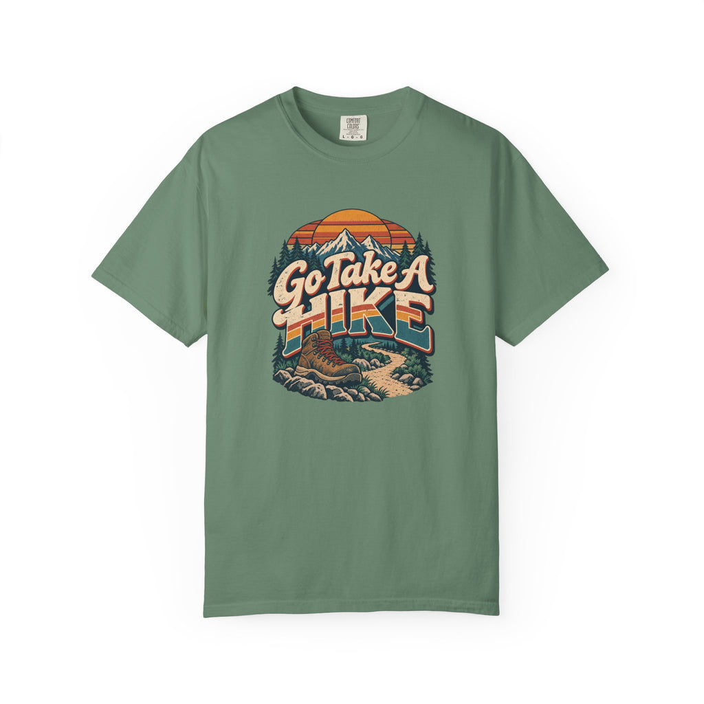 Go Take A Hike – Vintage 80s Hiking Graphic Tee | Comfort Colors® Outdoor Adventure Shirt
