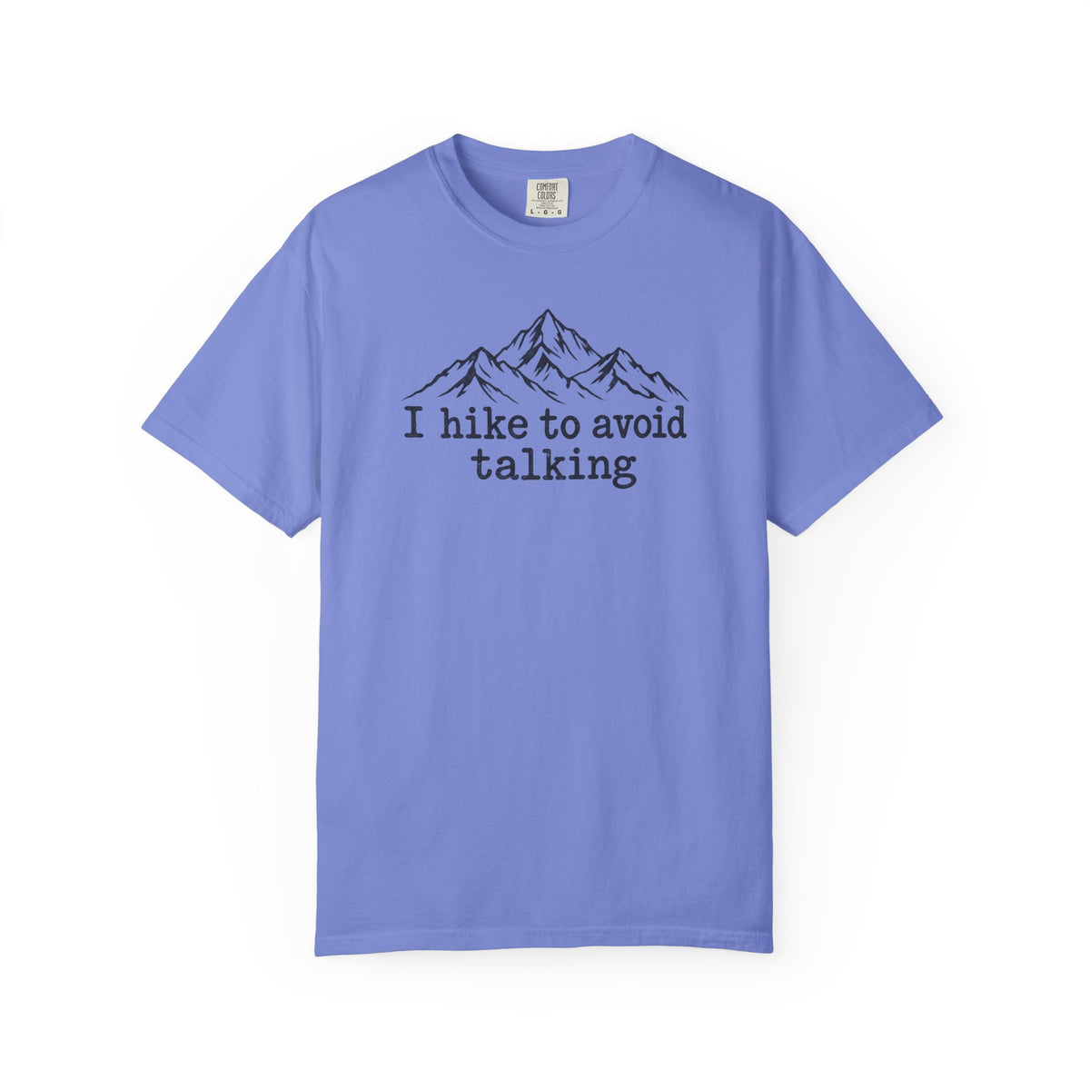 I Hike to Avoid Talking Shirt | Vintage Mountain Hiking Tee | Comfort Colors 1717