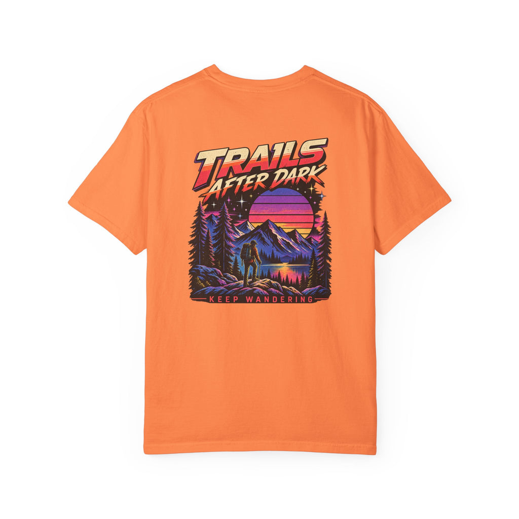 Trails After Dark 80s Hiking Graphic Tee | Comfort Colors 1717