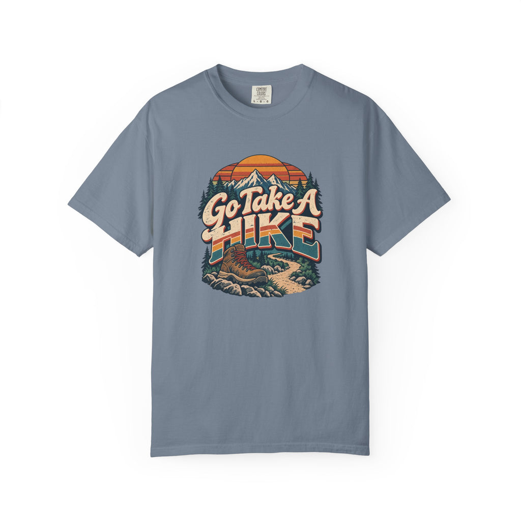 Go Take A Hike – Vintage 80s Hiking Graphic Tee | Comfort Colors® Outdoor Adventure Shirt
