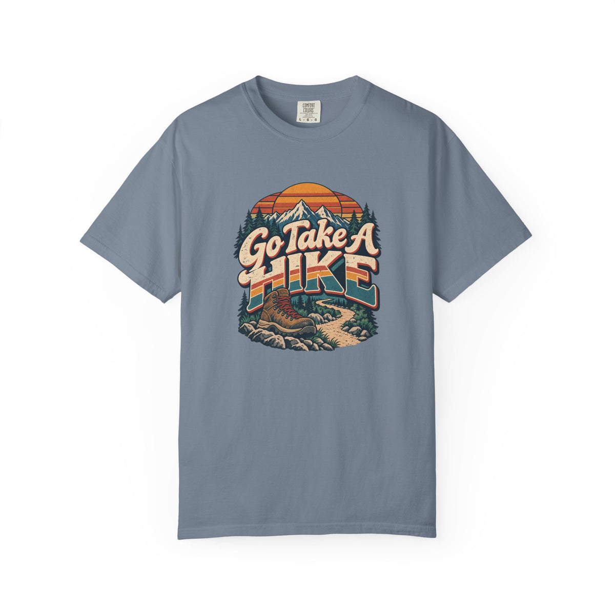 Go Take A Hike – Vintage 80s Hiking Graphic Tee | Comfort Colors® Outdoor Adventure Shirt