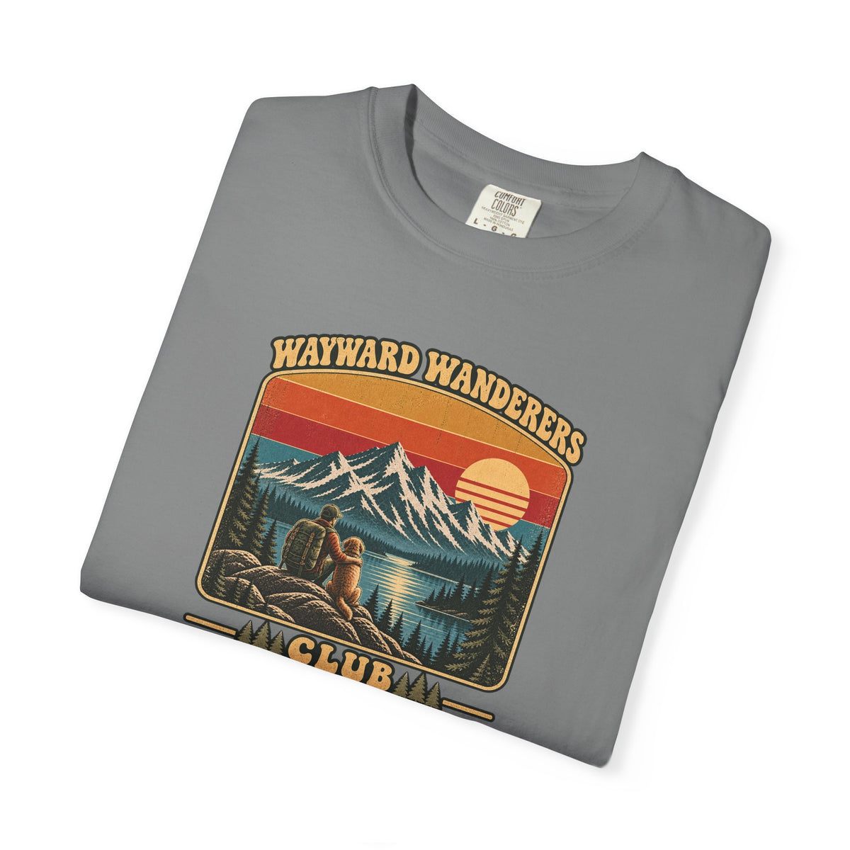 Wayward Wanderers Club T-Shirt — Vintage Outdoor Hiking Graphic Tee